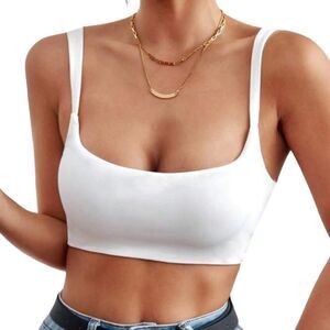 SHEIN White Women's Crop Cami Top